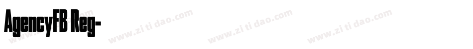 AgencyFB Reg字体转换